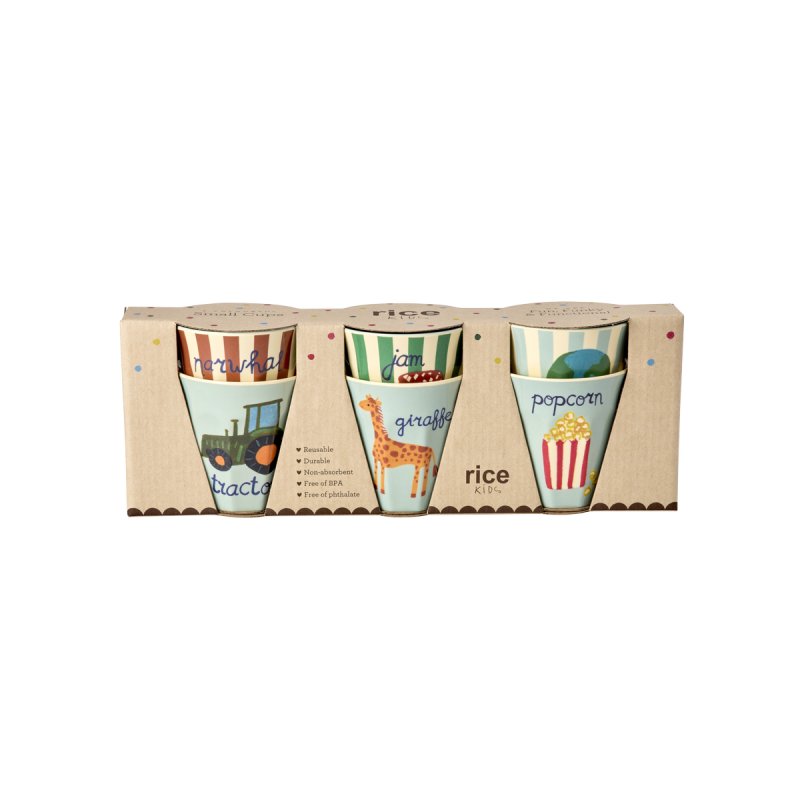 Rice - Melamine Kids Cup with ABC Print - Small - 160 ml