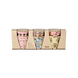 Rice - Melamine Cups with Bon Vivant Prints - Small - 160 ml