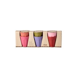 Rice - Melamine Espresso Cups - Assorted Solid Colors - 80 ml