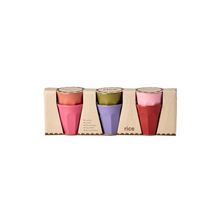 Rice - Melamine Espresso Cups - Assorted Solid Colors - 80 ml