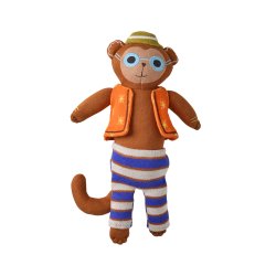 Rice - Kids Knitted Soft Toy in Monkey Shape - Harry (KITOY-LMON)