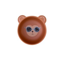 Rice - Melamine Kids Bowl with Monkey Print - Mat Finish - 350 ml