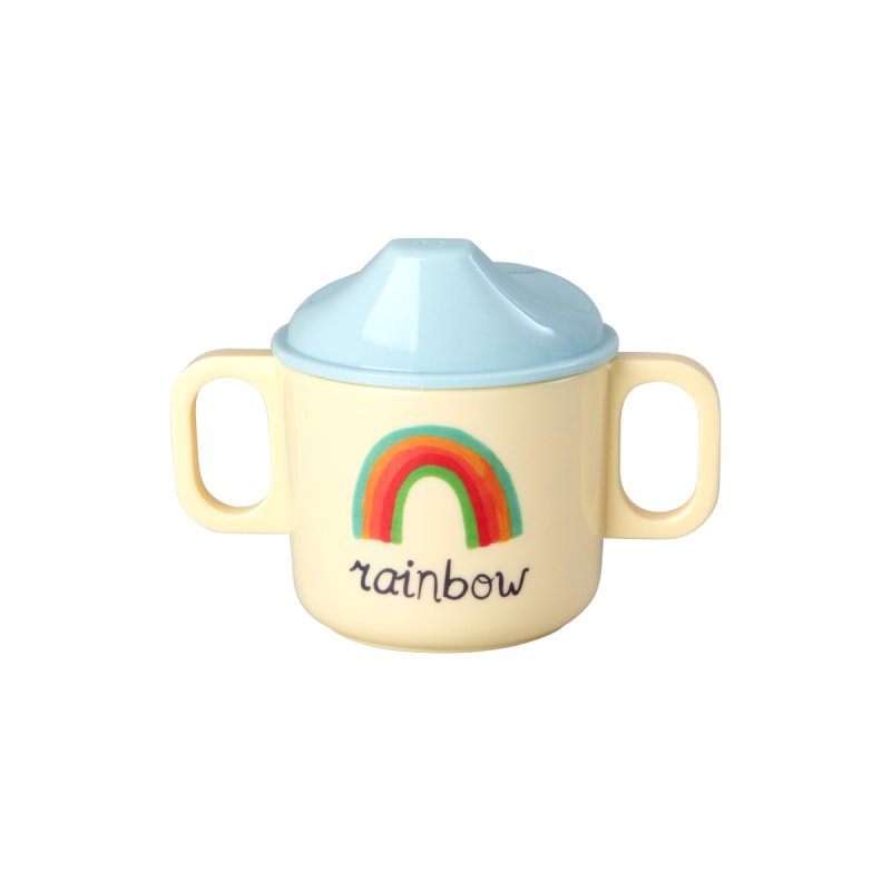 Rice - Melamine 2 Handle Baby Cup with ABC Print - Blue - 250 ml
