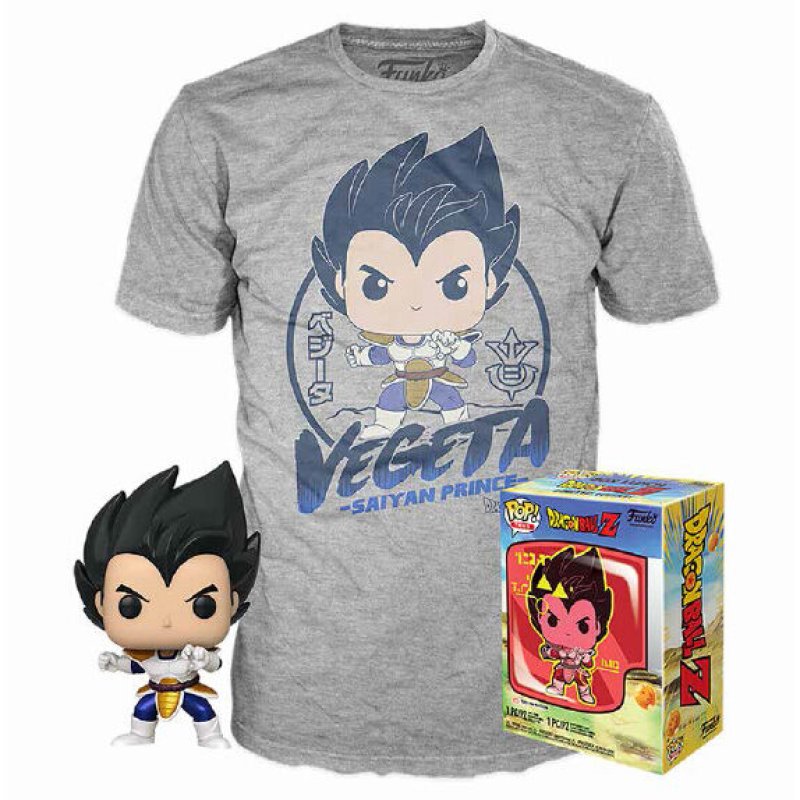 Dragon Ball Z POP! & Tee set figurine et T-Shirt Vegeta (S)