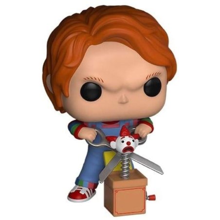 Chucky Jeu d´enfant POP! Movies Vinyl figurine Chucky w/Buddy & Giant Scissors 9 cm