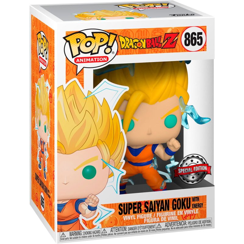 Funko Pop! Animation: Dragon Ball Z - Super Saiyan 2 Goku with Energy (with GITD Chase) - US Exclusive ENG Merchandising
