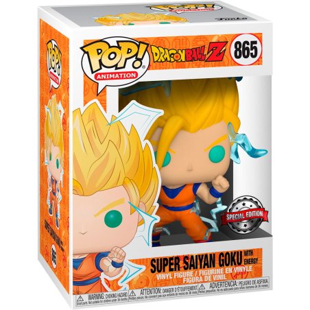 Funko Pop! Animation: Dragon Ball Z - Super Saiyan 2 Goku with Energy (with GITD Chase) - US Exclusive ENG Merchandising