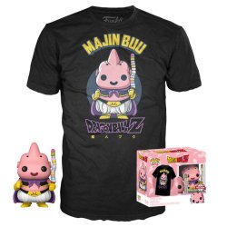 DRAGON BALL Z - Booble Head POP N° xx- Buu Avec Glace + T-shirt (M)
