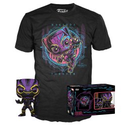 MARVEL- Booble Head POP N° xx - Black Panther + T-shirt (L)