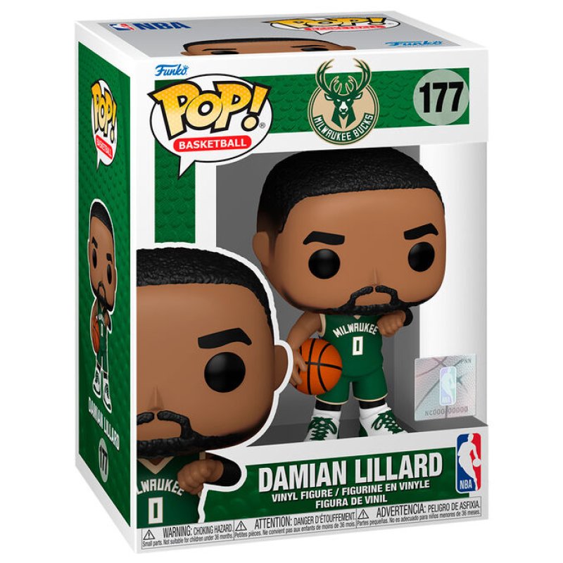 NBA Legends POP! Sports Vinyl Figurine Bucks- Damian Lillard 9 cm