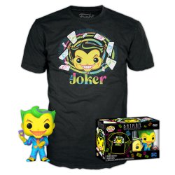 Funko Pop! & Tee: DC Comics - The Joker (Blacklight) - S