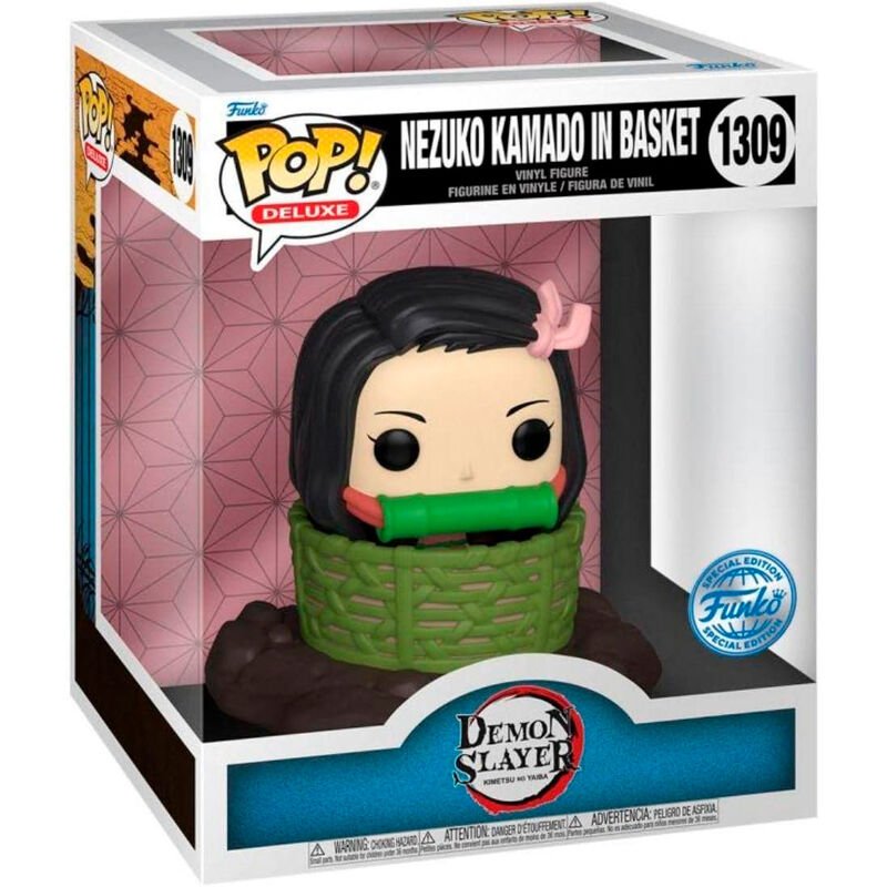Demon Slayer: Kimetsu no Yaiba POP! Deluxe Vinyl figurine Nezuko Kamado in Basket Exclusive Edition 9 cm