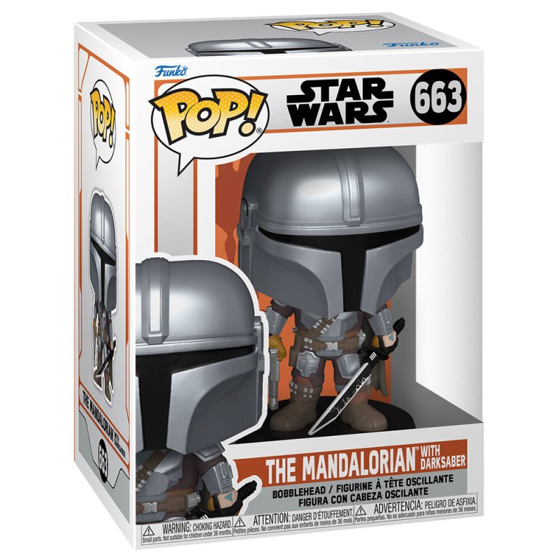 THE MANDALORIAN - POP N° 663 - The Mandalorian avec Darksaber