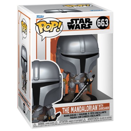 THE MANDALORIAN - POP N° 663 - The Mandalorian avec Darksaber