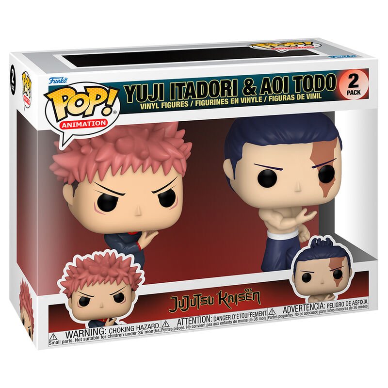 Jujutsu Kaisen POP! Animation Vinyl figurines Itadori & Todo 9 cm