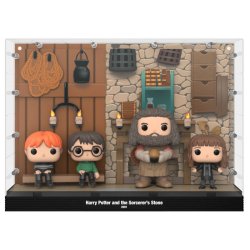 Harry Potter pack 4 POP Moments Deluxe Vinyl figurines Hagrid's Hut 9 cm