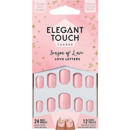 Elegant Touch Season of Love Love Letters False Nails 12 Sizes