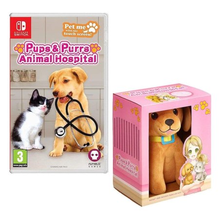 Pups & Purrs Animal Hospital Videogame with plush figure Dog