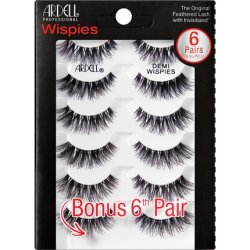 ARDELL Professional Demi Wispies Real Hair Eyelashes Black - Pack of 5 Pairs