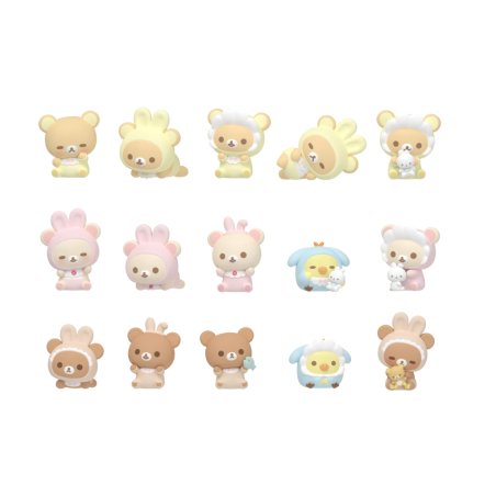RILAKKUMA - Nuonuo Baby Series - Blind Box 4 Set de 3 Figurine