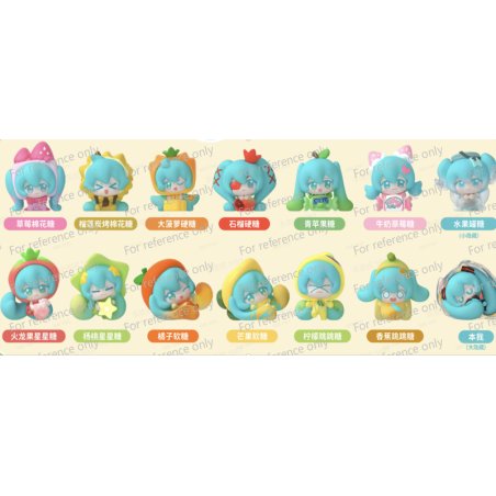 HATSUNE MIKU - Dopamine Qface - Blind Box 4 Set de 3 Figurine