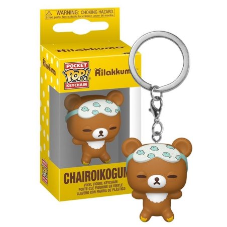 RILAKKUMA - Pocket Pop Keychain - Chairoikoguma Sleepy