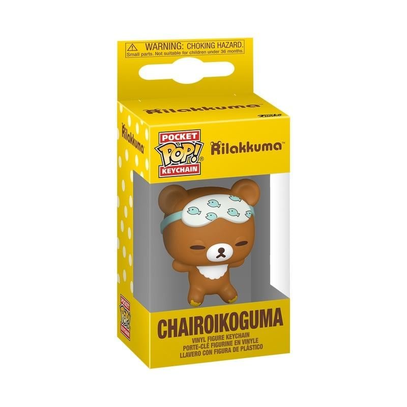 RILAKKUMA - Pocket Pop Keychain - Chairoikoguma Sleepy