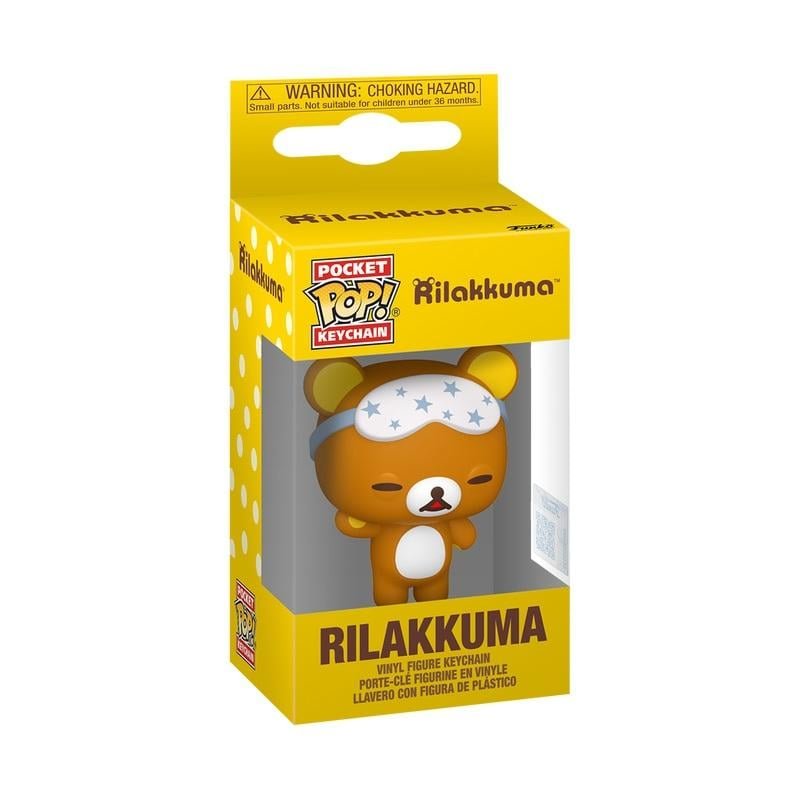 RILAKKUMA - Pocket Pop Keychain - Rilakkuma Sleepy