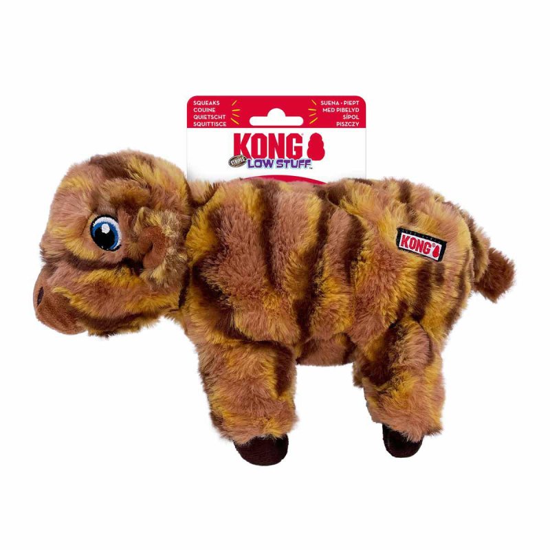 Kong - Low Stuff Stripes Cow - 16.5 x 32 x 7.5 cm