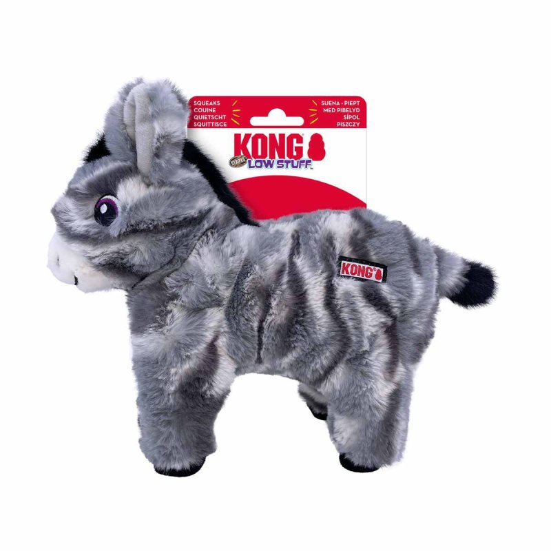 Kong - Low Stuff Stripes Donkey - 25x27x8.5 cm