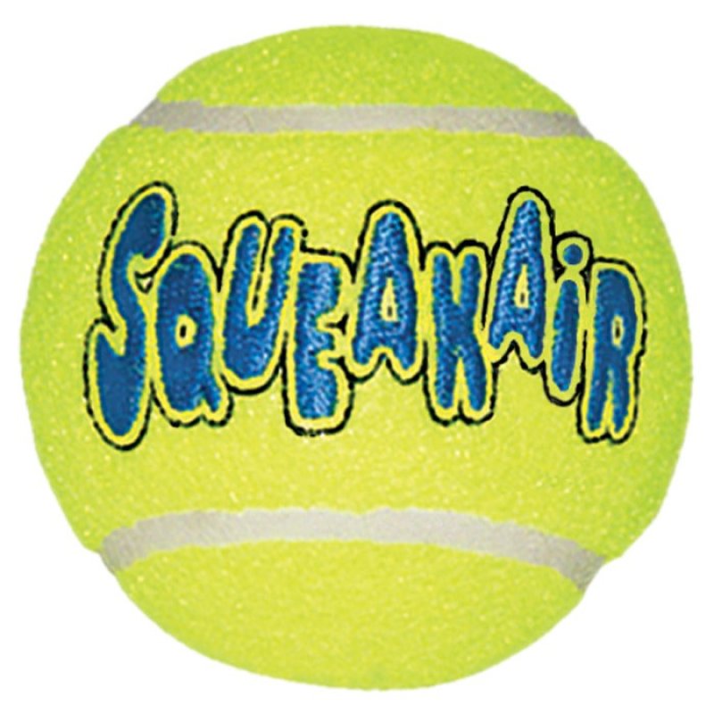 Kong - Airdog Squeakair Tennisball 3-pack XS - Yellow - 4 cm