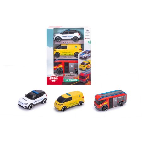 Dickie Toys - SOS Team Vehicle Set, DK (203712028018)