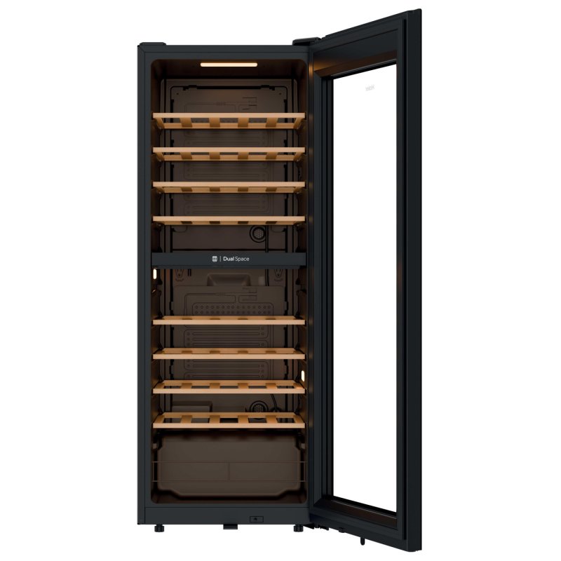 Haier Wine Bank 50 Serie 5 HWS56GDG Compressor wine cooler Freestanding Black 31 bottle(s)