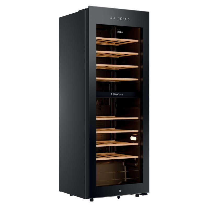Haier Wine Bank 50 Serie 5 HWS56GDG Compressor wine cooler Freestanding Black 31 bottle(s)