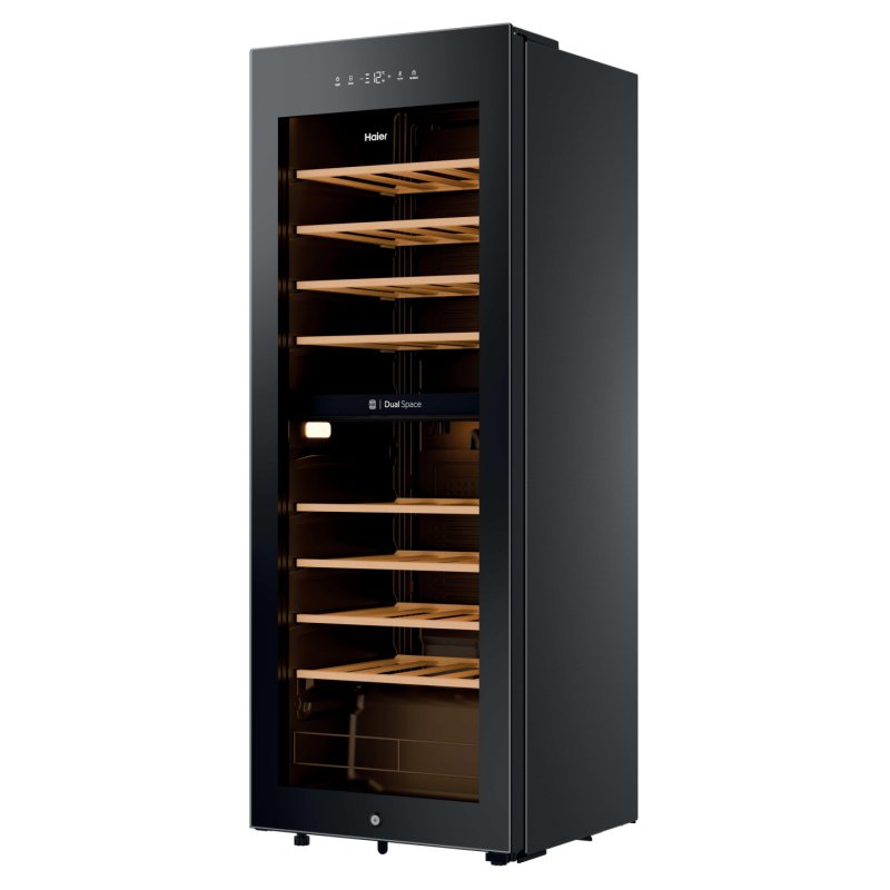 Haier Wine Bank 50 Serie 5 HWS56GDG Refroidisseur de vin compresseur Pose libre Noir 31 bouteille(s)