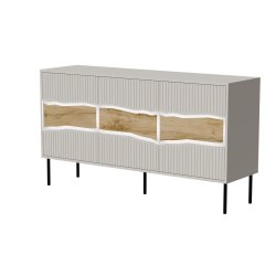 Cama INSERTO 3D chest of drawers 143.5x40x80 cashmere LED