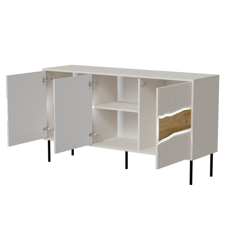 Cama INSERTO 3D chest of drawers 143.5x40x80 cashmere LED