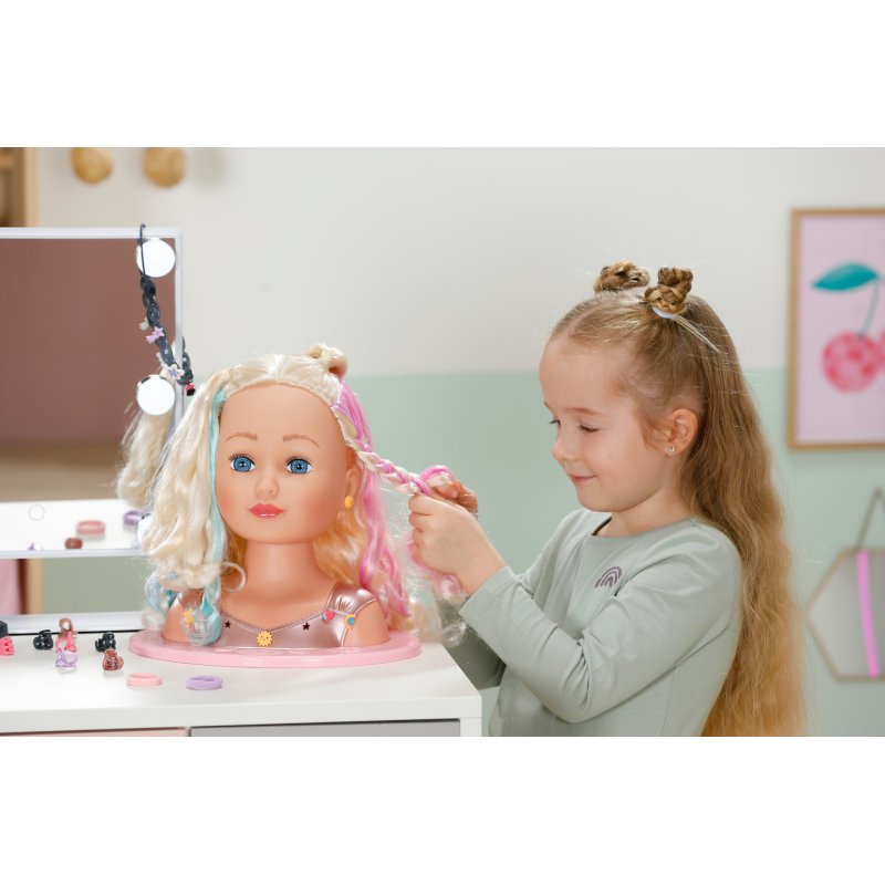 BABY born Styling Head Rainbow 27cm
