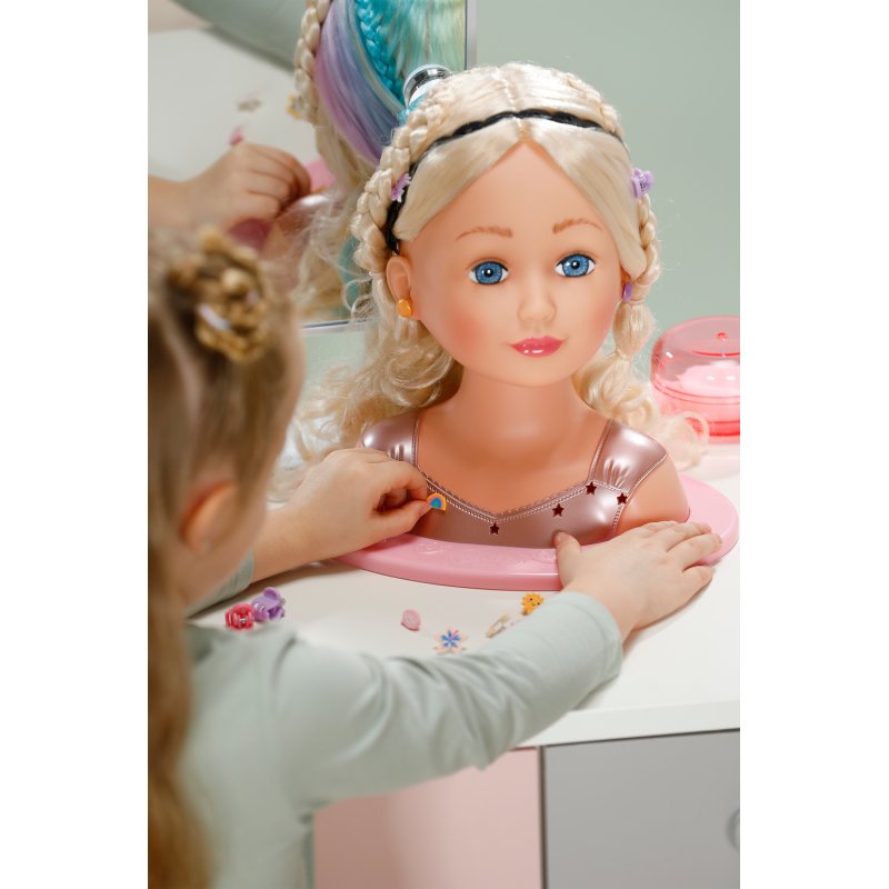 Zapf Baby born Stylingkopf Regenbogen