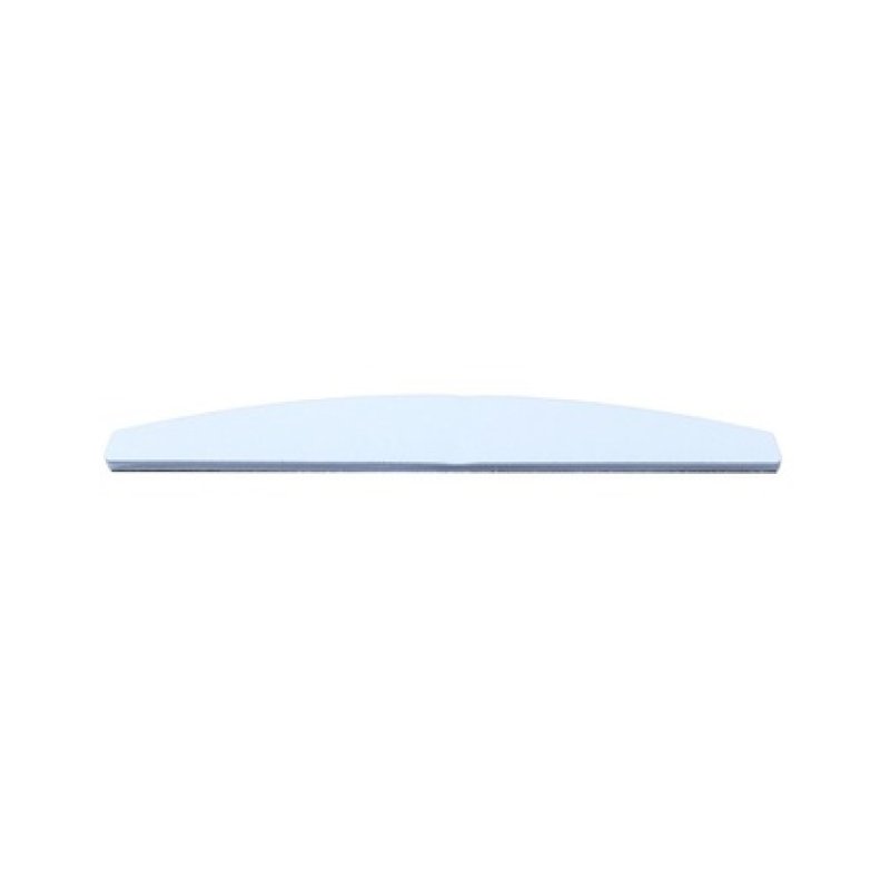 Aurore Halfmoon Nail File 100/180 White for Manicure/Pedicure - Double Sided