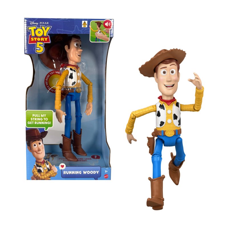 Toy Story - Feature Running Woody 30cm, English (JKL95)