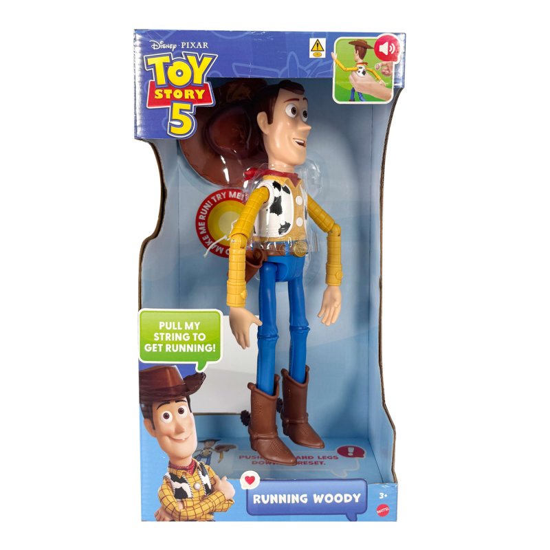 Disney Pixar Disney and Pixar Toy Story 5 Running Woody 12 Inch Action Figure, 50 Plus Sounds