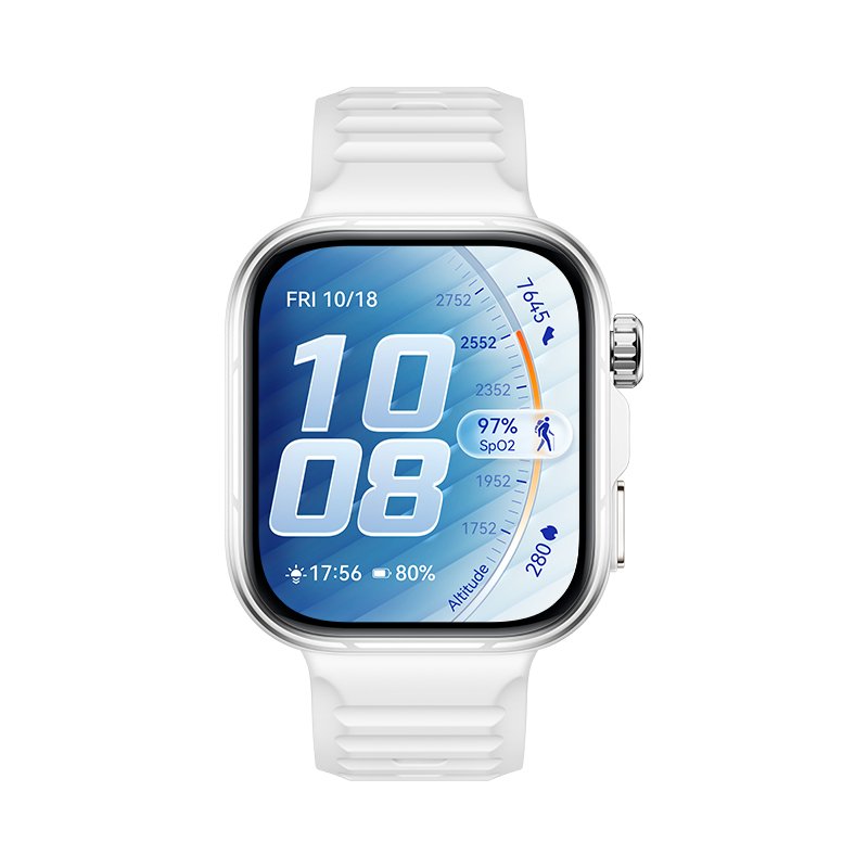 Huawei WATCH Fit 5 Pro 4,88 cm (1.92") AMOLED 44.5 mm Numérique 480 x 408 pixels Écran tactile Blanc GPS (satellite)