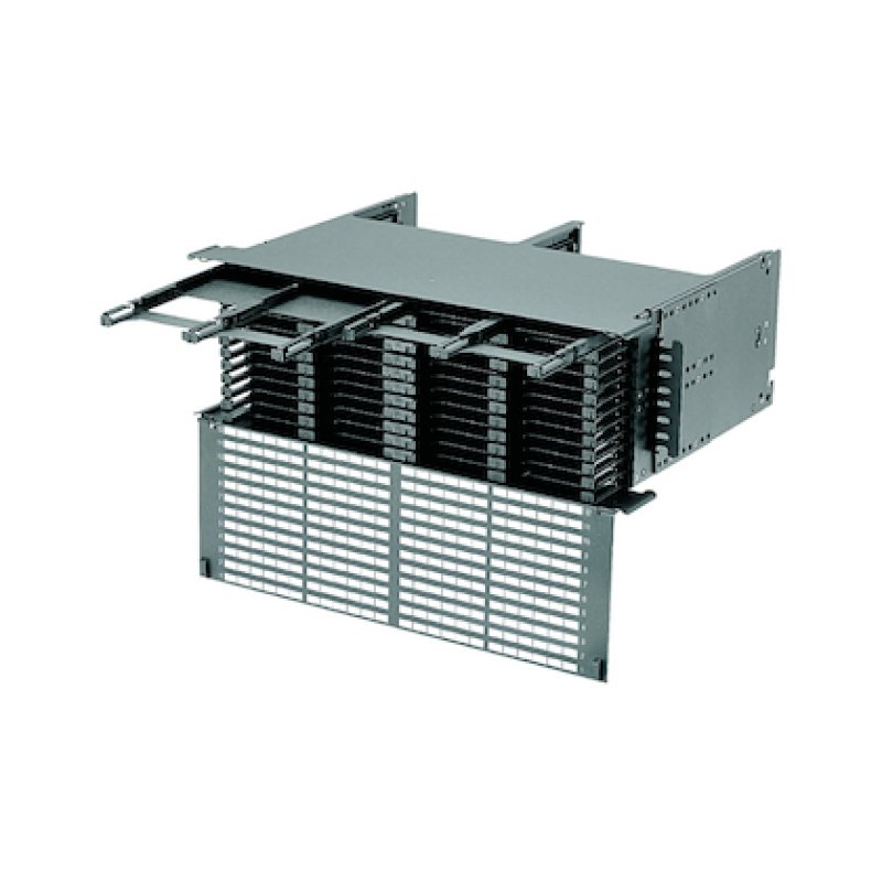 Flex ENCL STL 4RU 6Port BLK EA