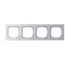 GIRA 021425 Rahmen 4f Farbe alu E2 4-fach E2
