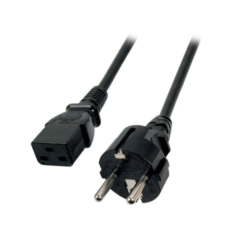 EFB Elektronik EK511.3 câble électrique Noir 3 m Prise d'alimentation type F Coupleur C19