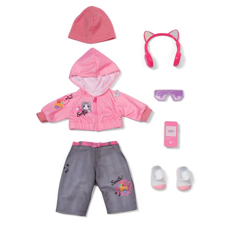 Zapf Baby born Cool Girl Outfit 43cm
