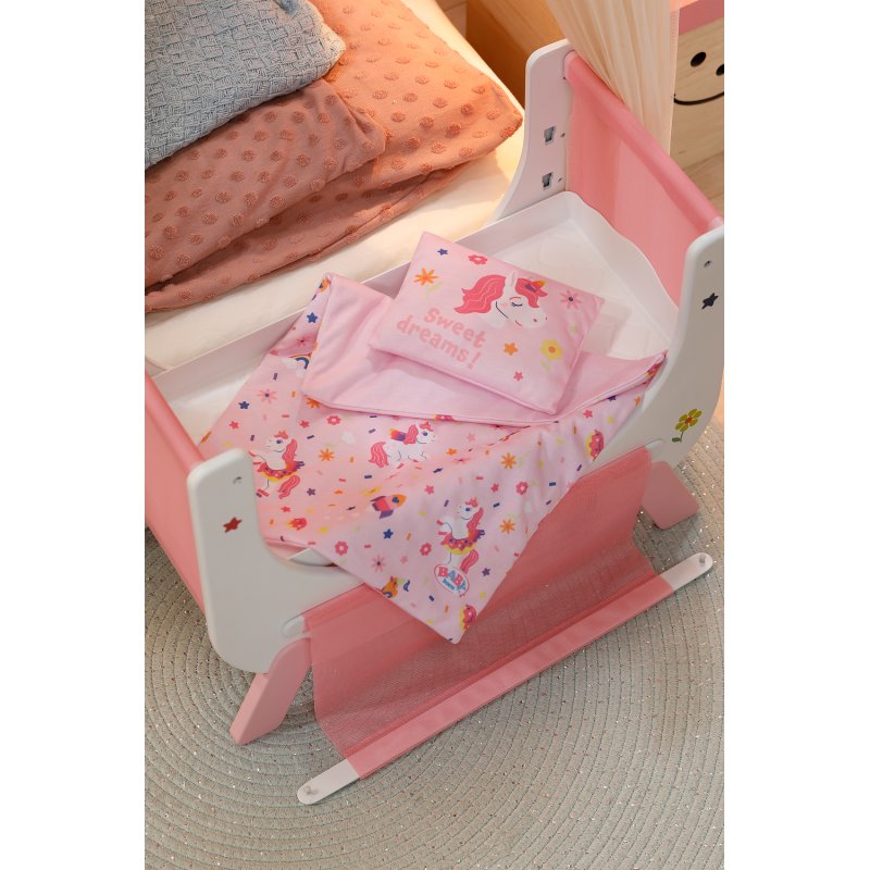 Zapf Baby born Beistellbett Einhorn
