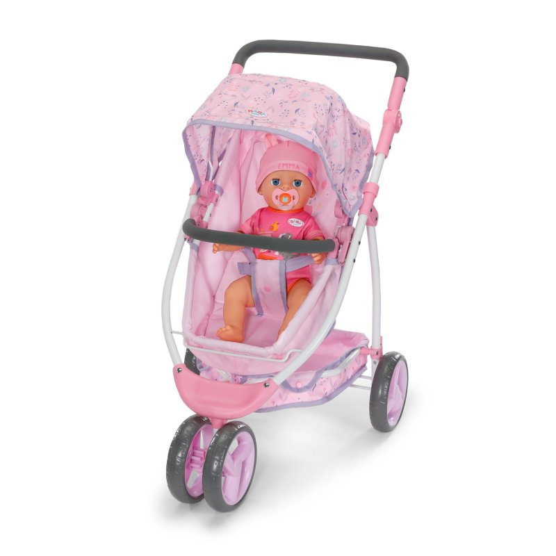 BABY born Deluxe Pram Flowers Landau de poupée