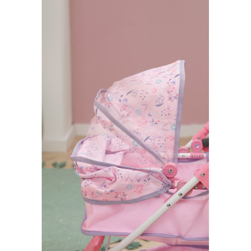 Zapf Baby born Deluxe Puppenwagen Blumen